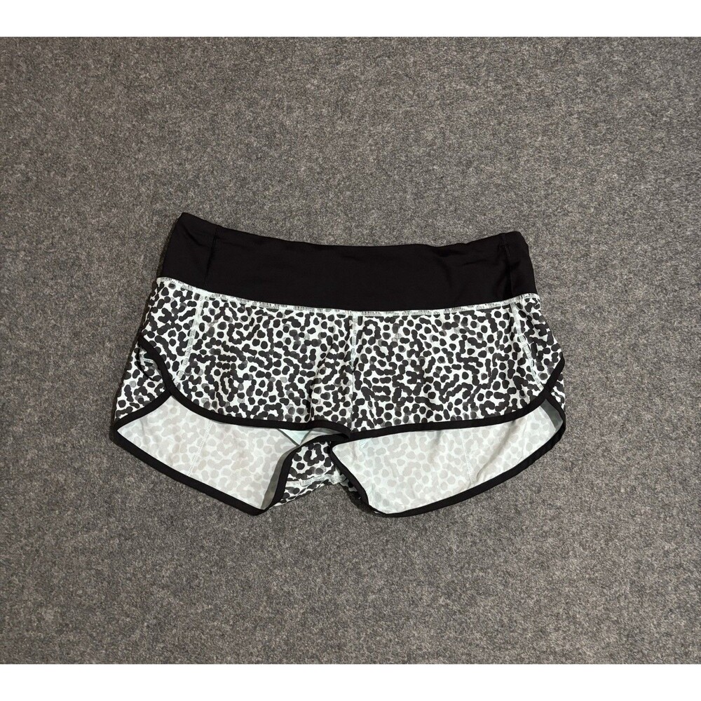 Lululemon Speed Up Shorts Women's Size 10 Gym Lined 3” Polka Dot